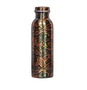 Bouteille d'eau en cuivre pur écologique finie à la main avec bouchon à double paroi anti-fuite Sports Health Échantillon gratuit inclus - Product Image 5