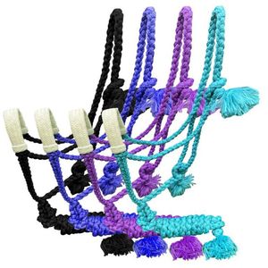 Có Thể Điều Chỉnh Dệt Nylon Chính Hãng Da Phương Tây Mule Băng Halter Khóa Trang Trí Conchos Mạnh Mẽ Phần Cứng Cưỡi 8-Inch - Product Image 1