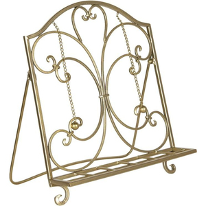 Oriental Iron Metal Cook <b>Book</b> <b>Stand</b> Black Coated <b>for</b> Home Kitchenware Countertop <b>Recipe</b> <b>Book</b> Holder Adjustable <b>Book</b> <b>Stand</b> - Product Image 6