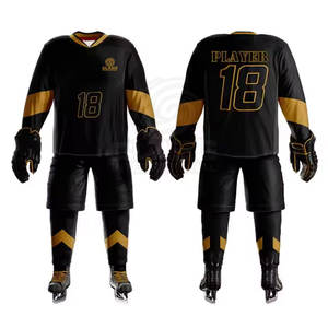 2025 Customizable <b>Light</b>-Weight Ice Hockey Uniforms New Fashionable Long Sleeves Design Professional OEM with Team <b>Name</b> Included - Product Image 3