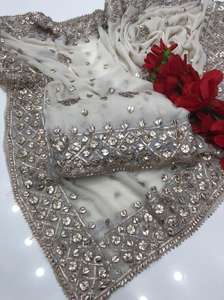 Indien/pakistanais Sona Chandi Salwar Kameez costume ensemble pour femmes prêt à porter indien Punjabi Goota robe Patiala fête porter robe - Product Image 5