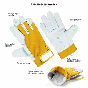 Guantes de Trabajo de Piel de Cabra, Resistentes, de Alta Calidad, Resistentes a la Abrasión, Suaves y Cómodos, para Actividades al Aire Libre - Product Image 2