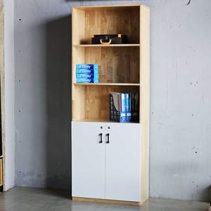 Modern 5-Tier Metal Storage File Cabinet 80x40x220cm Rubber Wood Lockable Doors THS68010 - Product Image 4