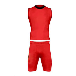 Uniforme Deportivo 7 Contra 7 de Diseño Superior, Personalizable con Logotipo, Color Rojo Sólido, Gran Venta - Product Image 1