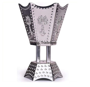Tradebyd Premium Quality Luxury Metal Bakhoor <b>Burner</b> Handcrafted Arabic Mukhbar for Spa and Aromatherapy All-Season - Product Image 1