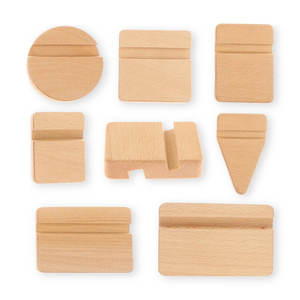 Support de téléphone portable en bois personnalisé en vrac 2 fentes Base en bois Support de téléphone portable en bois de bambou universel Supports de <span class=keywords><strong>tablette</strong></span> Vente en gros - Product Image 6