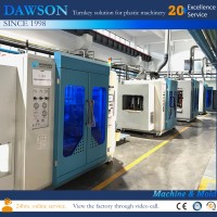 Machine d'extrusion-soufflage de bouteilles en plastique entièrement automatique, sacs de bowling à 4 rouleaux