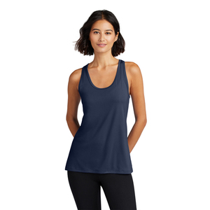 <b>Womens</b> <b>Navy</b> Blue Active <b>Tank</b> <b>Top</b> | Classic Sleeveless Shirt | Cotton Stretch Fabric Sleeveless Shirt With Custom Logo Option - Product Image 3