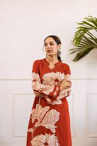 Rayonne allemande Premium Kurti avec catalogue complet de la collection de bas disponible au tarif de gros pour les tenues de fête - Product Image 4