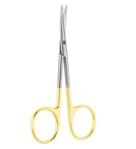 Tijeras Quirúrgicas Greenberg de Acero Inoxidable de Primera Calidad con Logotipo Personalizado, Puntas Planas, Anillos Dorados para Dedos, Instrumento Quirúrgico - Product Image 1