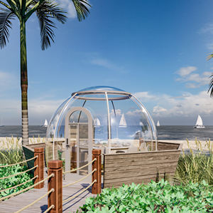 Tienda <span class=keywords><strong>de</strong></span> campaña para restaurante, cúpula transparente para hotel, 3,5 metros - Product Image 5