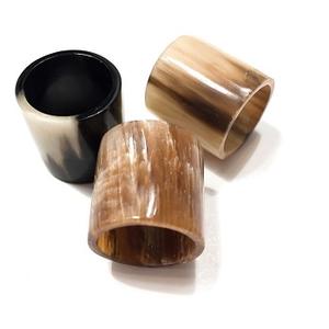 Antique Round Napkin Rings Natural Buffalo Horn Black Color for Wedding and <b>Party</b> Table <b>Decoration</b> Natural Color from f s i - Product Image 4