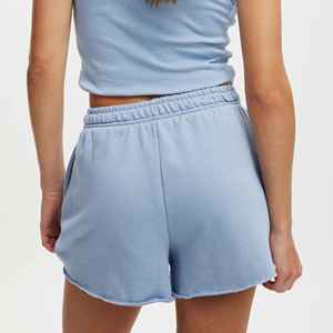 Wholesale Summer Casual Women's <b>Board</b> Shorts 100% Cotton Custom Heat-<b>Transfer</b> Printed Logo Mid Waist Plain Hem Quick Dry - Product Image 4