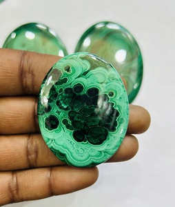 AAA + Cabochon de malachite naturelle de haute qualité pierre en vrac taille personnalisée pour la fabrication de bijoux pendentif créations de bijoux uniques - Product Image 4