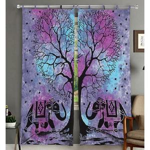 Mandala imprimé 100% coton rideaux occultants pour fenêtre porte décor Style bohème vague Design décor à la maison Textiles - Product Image 3