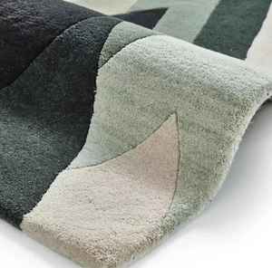 Tapis en laine touffeté à la main de qualité supérieure Design abstrait géométrique Tailles personnalisables Tapis et ensembles de tapis de qualité supérieure faits à la main - Product Image 3