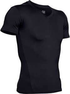 Venta al por mayor personalizado elegante camisa de compresión de los hombres de gimnasio con cuello en V hombres camisetas de compresión disponibles en diseño de logotipo personalizado - Product Image 5