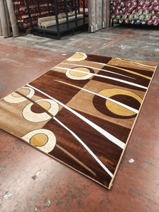 Alfombra Turca de Poliéster Afelpada Adiva, Tejida a Máquina con Diseño Jacquard, de Pelo Alto, Acolchada, Reversible, Lavable, Antideslizante y Antimicrobiana - Product Image 4