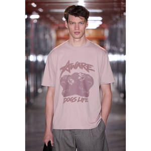 T-shirt à col rond pour homme GRIMELANGE WONTON, 100% coton biologique, imprimé, coupe classique - Product Image 4