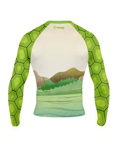 Regular Fit <b>Men's</b> Sports Compression Shirt Knitted Breathable Quick Dry Workout Fitness Rash Guard - Product Image 2
