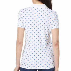 Nouvelle mode pour femmes motif solide à manches courtes pour T-Shirt Polo décontracté blanc Golf Tennis pour Polo pour dames et filles - Product Image 2