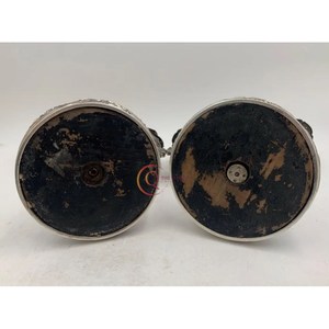 เชิงเทียนแบบมีลายนูนสีดำโบราณทรงสูงสำหรับใช้ในร้านอาหารเชิงเทียนสำหรับงานแต่งงานวางกลางโต๊ะ - Product Image 5