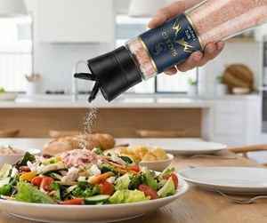 Sel rose de l'Himalaya naturel, shaker long, 800g, sel de roche à grains fins, bouteille avec bouchon à double rabat papillon, pot à épices de table - Product Image 4