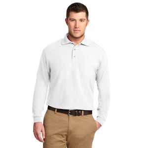 Custom Logo Polo <b>Shirt</b> <b>Men</b> Collar Fashion <b>Long</b> <b>Sleeve</b> Golf Black <b>White</b> Casual <b>T</b>-<b>Shirt</b> - Product Image 1