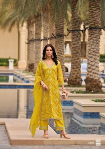 Dernier Designer Pure Viscose Soie Organza Broderie Séquence Travail Sharara Costume par Fab Zone Indian & Pakistanais Vêtements - Product Image 5
