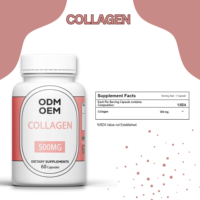 Capsules de collagène pur, formule naturelle à base de protéines, complément alimentaire de haute qualité à base de plantes pour une utilisation quotidienne