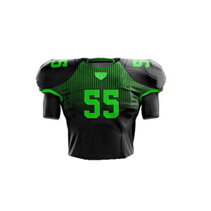 Vente en gros 100% polyester uniformes de football pour jeunes meilleure qualité OEM respirant vêtements de football américain court grande taille imprimé - Product Image 5