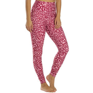 Leggings de sport pour femmes à taille haute respirants en polyester/spandex, avec coutures, logo personnalisé, nouveau style tendance, vente chaude - Product Image 2