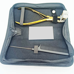 Pince d'extension de cheveux en acier inoxydable de couleur personnalisée Kit d'outils d'extension de cheveux multifonctionnels Pinces pour extension de cheveux - Product Image 4