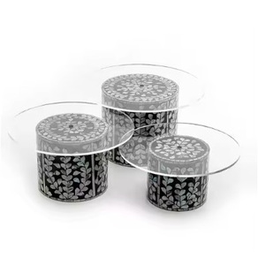 Pastel, pastelería, soportes para pasteles de postres Soportes de pastel de acrílico de un solo nivel para fiesta de boda Soportes de exhibición multidecorativos Tendencia - Product Image 1