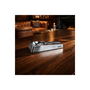 Cenicero para Cigarros de Acero Inoxidable Cromado de Diseño Minimalista - Product Image 1