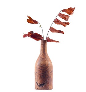 Vases à fleurs en bois écologiques faits de vases à fleurs en bois de haute qualité décoratifs avec les tailles de 12x5 pouces - Product Image 1
