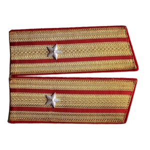 2025 mejor calidad hecho a mano hombro tablero uniforme charreteras rango superior personalizado charreteras hombro tablero insignias - Product Image 1