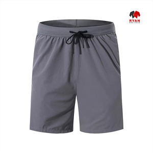 Short taille élastique à séchage rapide avec impression de logo sur le devant pour hommes adultes et enfants-Style High Street - Product Image 2