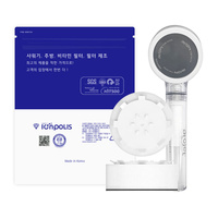 Pommeau de Douche Alcalin Filtré Ionpolis ATOJET 2ème Génération avec Filtre à Eau Nettoyant Compatible Usage Domestique