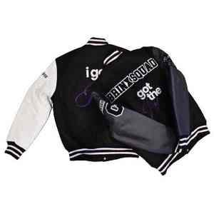 Veste de baseball en laine universitaire personnalisée de haute qualité pour hommes veste Letterman brodée avec manches en cuir veste universitaire pour hommes - Product Image 6