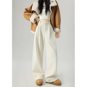 Pantalones Jogger Impermeables Ecológicos de Pierna Ancha y Frente Plano de Corte Regular para Mujer, Pantalones Deportivos Cómodos y Elegantes - Product Image 4