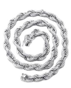 สร้อยคอโซ่ฮิปฮอปทอง10K 14K สุดพิเศษสไตล์ไมอามี่ประดับเพชรสุดหรูสำหรับผู้นำเทรนด์ - Product Image 2