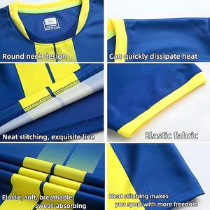 Conjunto de ropa de fútbol de poliéster 100% de secado rápido de alta calidad personalizable Unisex para adultos suministro OEM de estilo único - Product Image 2