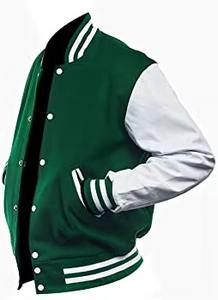 Veste de baseball sur mesure de qualité supérieure fabriquée au Pakistan, tissu de la meilleure qualité, 100% manches en cuir, broderie en chenille, dernier design - Product Image 2