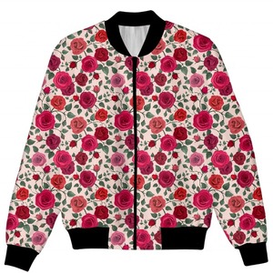 เสื้อแจ็คเก็ตบอมเบอร์แบบซับลิเมชั่นสำหรับผู้ชาย พิมพ์ลายตามสั่ง เสื้อแจ็คเก็ตวาร์ซิตี้ โพลีเอสเตอร์ น้ำหนักเบา จำหน่ายจำนวนมาก - Product Image 3