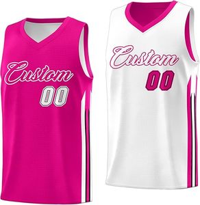 Ensemble de maillot de basket-ball réversible personnalisé respirant et imprimé pour votre propre équipe homme vêtements pour vêtements de basket-ball - Product Image 2