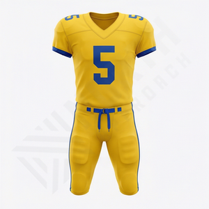 Nuevo Uniforme Deportivo Personalizado para Jóvenes, Pantalones Cortos Deportivos para Hombre, Manga Corta, Impresión de Logotipo Personalizado, Uniforme de Entrenamiento de Fútbol Americano - Product Image 1