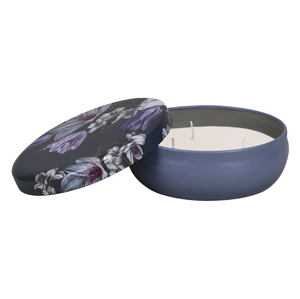 Vente chaude en gros imprimé floral pot en métal bougie mariage fêtes d'anniversaire décor à la maison - Product Image 1