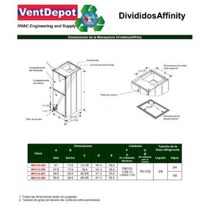 Condizionatore Verticale a Scarico d'Aria, MXYLD-005, 24000BTU, 2 Tonnellate, R410a, Fr - Product Image 3