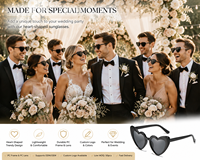 Lunettes de soleil mode métal articulé grand cadre lunettes personnalisées lunettes de soleil coeur